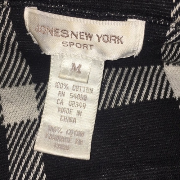 Jones New York Heavyweight Flannel Zip Up Medium - Picture 5 of 11